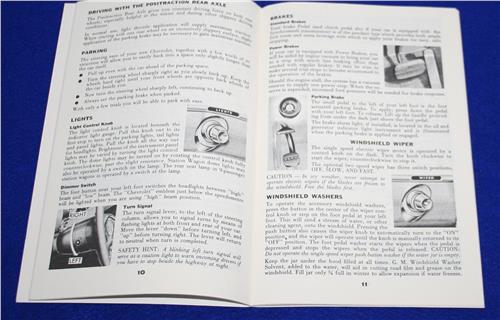 OM CHEV 1959 OWNERS MANUAL 20210