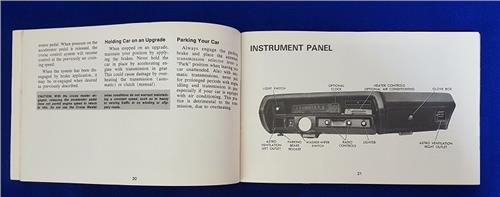 OM CHEVELLE 1971 OWNERS MANUAL 20366