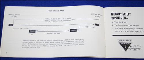 1971 OLDSMOBILE NEW VEHICLE OWNERS GUIDE 20369