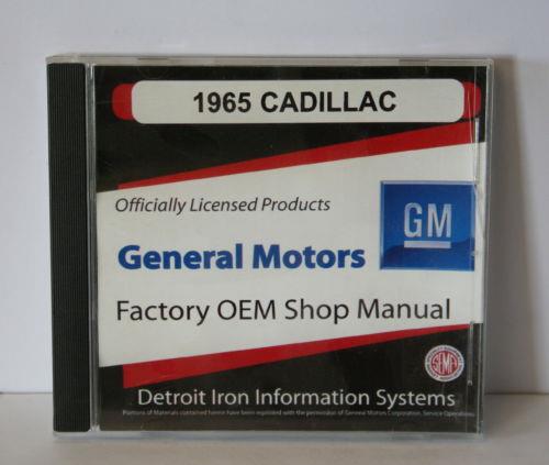 CD CADILLAC 1965 WORKSHOP MANUAL ON CD 20269
