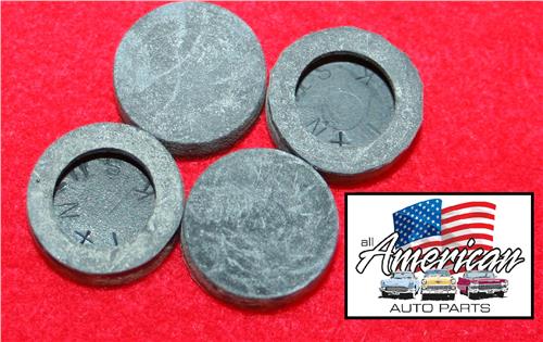 DAN CHEV 55-58 HARDTOP INSIDE DOOR UPPER WINDOW STOPS - SET 27848