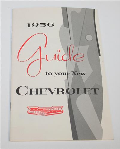 1956 CHEVROLET NEW VEHICLE OWNERS GUIDE 20186