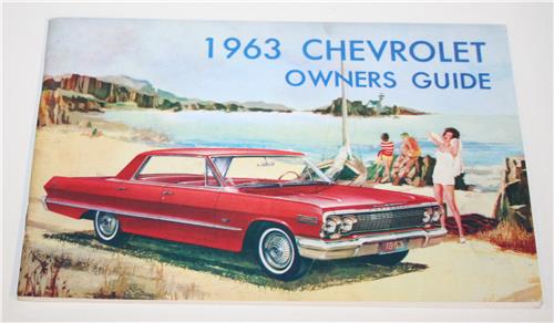 1963 CHEVROLET NEW VEHICLE OWNERS GIUDE 20251