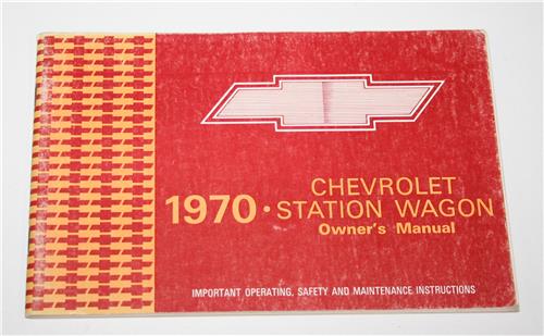 1970 CHEVROLET STATION WAGON NEW VEHICLE OWNERS GUIDE 20347