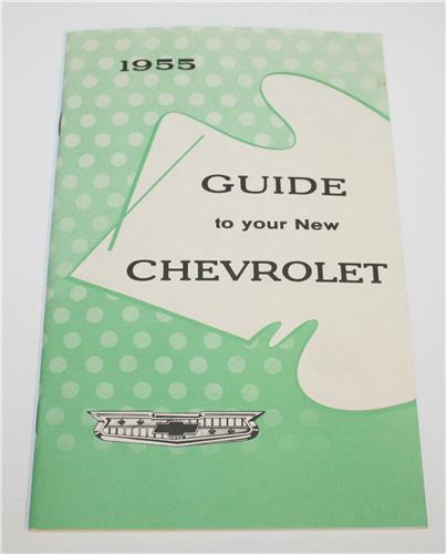 1955 CHEVROLET NEW VEHICLE OWNERS GUIDE 20175