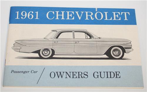 1961 CHEVROLET NEW CAR OWNERS GUIDE 20231