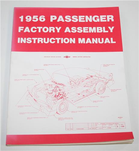 1956 CHEV ASSEMBLY MANUAL 20185