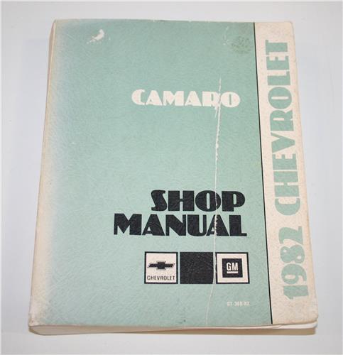1982 CAMARO WORKSHOP MANUAL 20418