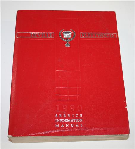 1990 CADILLAC SERVICE MANUAL 20430