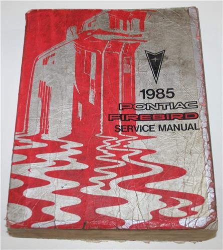 1985 FIREBIRD SERVICE MANUAL 20423