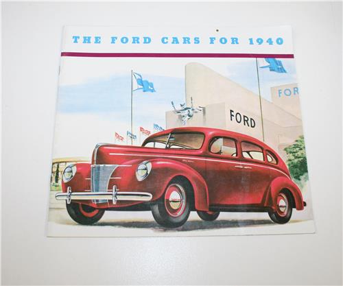SB FORD 1940 8 PAGE COLOUR SALES BROCHURE 20138