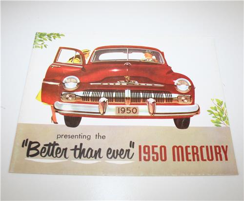 SB MERCURY 1950 COLOUR FOLD OUT SALES BROCHURE 20152
