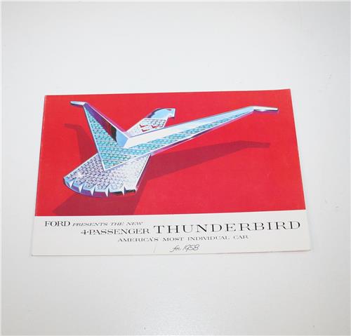SB FORD 1958 THUNDERBIRD SALES BROCHURE 20207