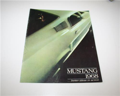 SB FORD 1968 MUSTANG SALES BROCURE 20327
