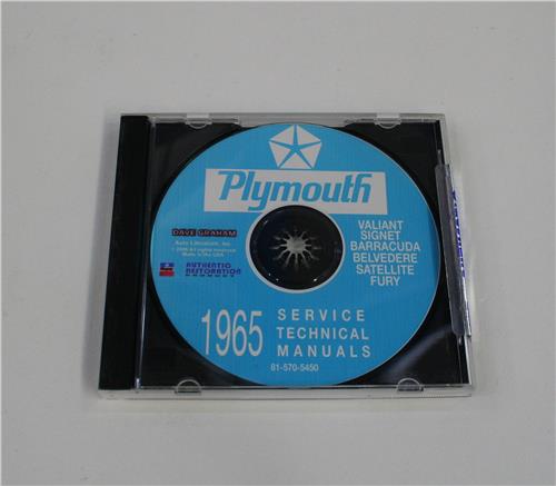 CD PLYMOUTH 1965 WORKSHOP MANUAL ON CD 20284