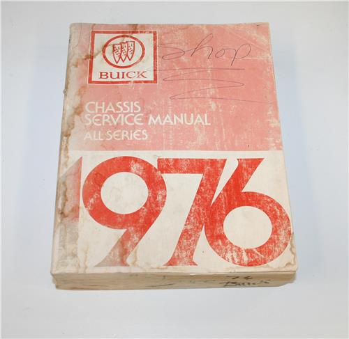 SM BUICK 1976 WORKSHOP MANUAL 20399