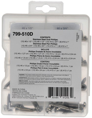 Trim Screw Assortment Dorman 799-510D