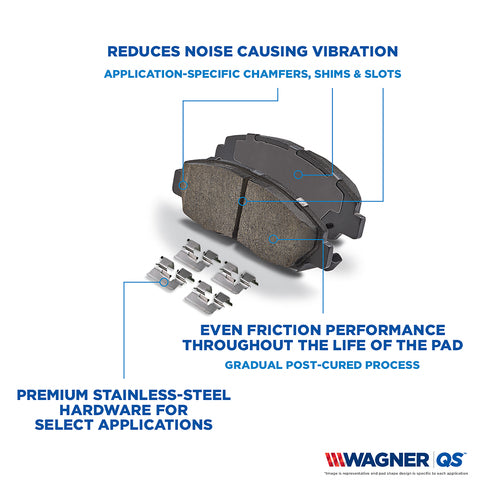 Disc Brake Pad Set Wagner Brake ZD702