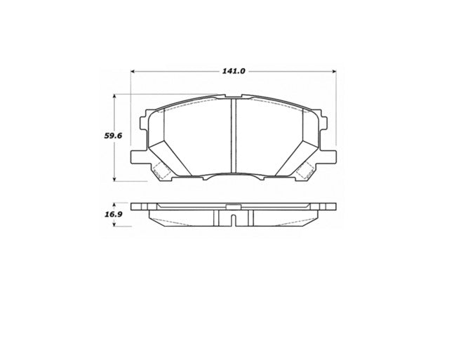 Disc Brake Pad Centric Parts 105.10050