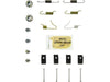 Parking Brake Hardware Kit Centric Parts 118.44040
