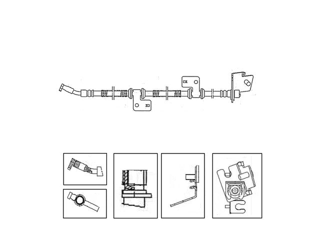 Brake Hydraulic Hose Centric Parts 150.28005