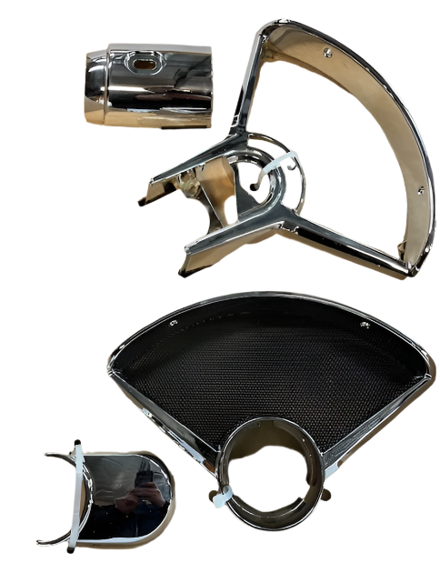 CHEV 55, 56 DASH CLUSTER BEZEL SET (AUTO) 31852