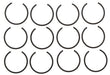 Engine Piston Set MAHLE Clevite 224-3893-0.25MM