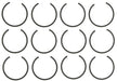 Engine Piston Set MAHLE Clevite 224-3894WR-0.75MM