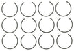 Engine Piston Set MAHLE Clevite 224-3921-0.75MM