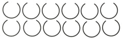 Engine Piston Set MAHLE Clevite 224-3928WR-0.25MM