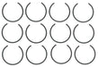 Engine Piston Set MAHLE Clevite 224-3930WR-0.50MM