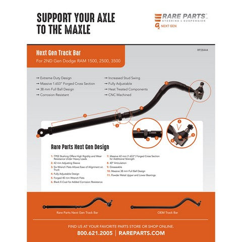 Suspension Track Bar RareParts 28444