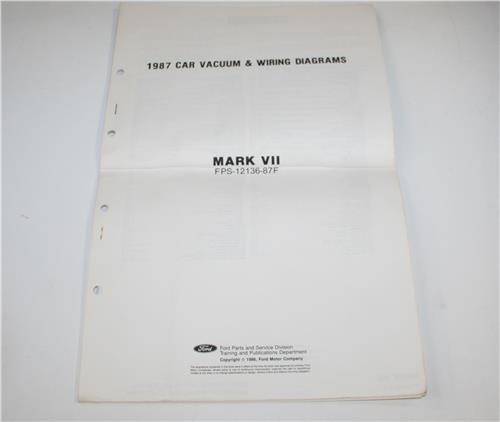 SM FORD 1987 8 VOLUME WORKSHOP MANUAL SET  20427
