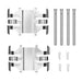 Disc Brake Hardware Kit Dynamic Friction 340-48005