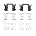Disc Brake Hardware Kit Dynamic Friction 340-67046