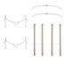 Disc Brake Hardware Kit Dynamic Friction 340-76039