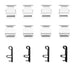 Disc Brake Hardware Kit Dynamic Friction 340-76040