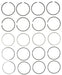 Engine Piston Ring Set MAHLE Clevite 41097CP
