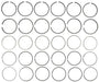 Engine Piston Ring Set MAHLE Clevite 41104CP.030