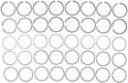 Engine Piston Ring Set MAHLE Clevite 41107CP