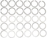 Engine Piston Ring Set MAHLE Clevite 41221