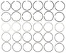 Engine Piston Ring Set MAHLE Clevite 41228.020