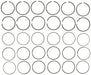 Engine Piston Ring Set MAHLE Clevite 41444