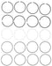 Engine Piston Ring Set MAHLE Clevite 41482CP