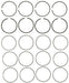 Engine Piston Ring Set MAHLE Clevite 41486