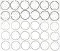 Engine Piston Ring Set MAHLE Clevite 41550CP.040