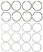 Engine Piston Ring Set MAHLE Clevite 41559CP.030