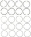 Engine Piston Ring Set MAHLE Clevite 41591CP