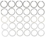 Engine Piston Ring Set MAHLE Clevite 41741.030