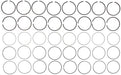 Engine Piston Ring Set MAHLE Clevite 41751